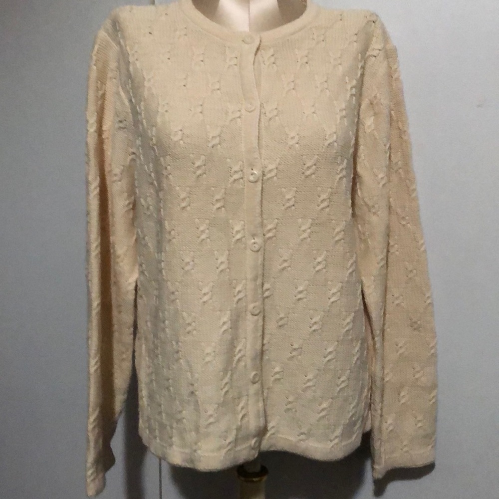 Talbots L, Beige knitted sweater
